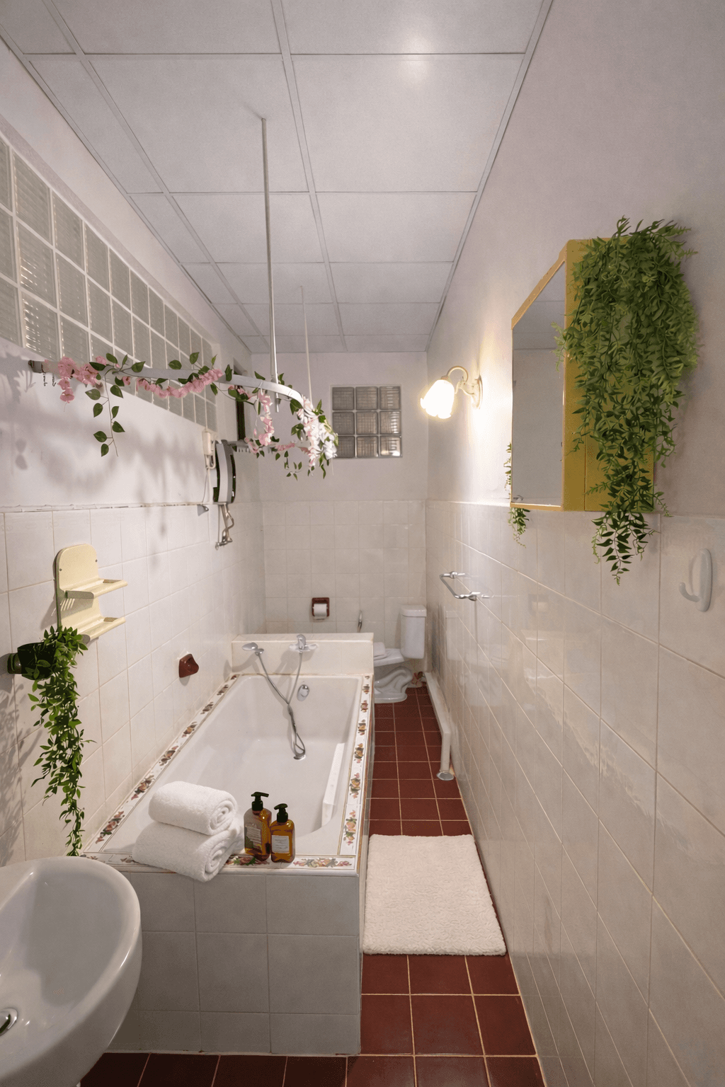 Bathroom at the PhayaThai BTS Hidden Vintage listing